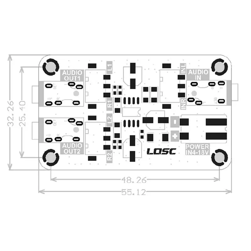 DLHiFi Audio Isolation Noise Reduction Module Audio DSP Common Ground Noise Cancellation DIY DAC Power Amplifier Board