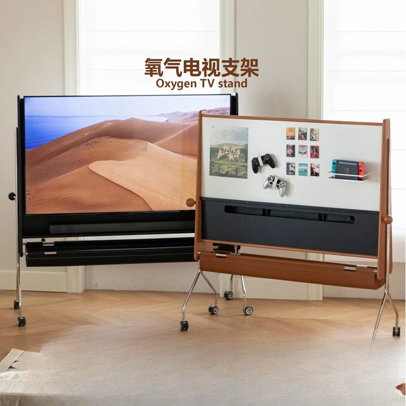 

Oxygen TV bracket Solid wood mobile TV cabinet Medieval living room Bedroom Small apartment floor