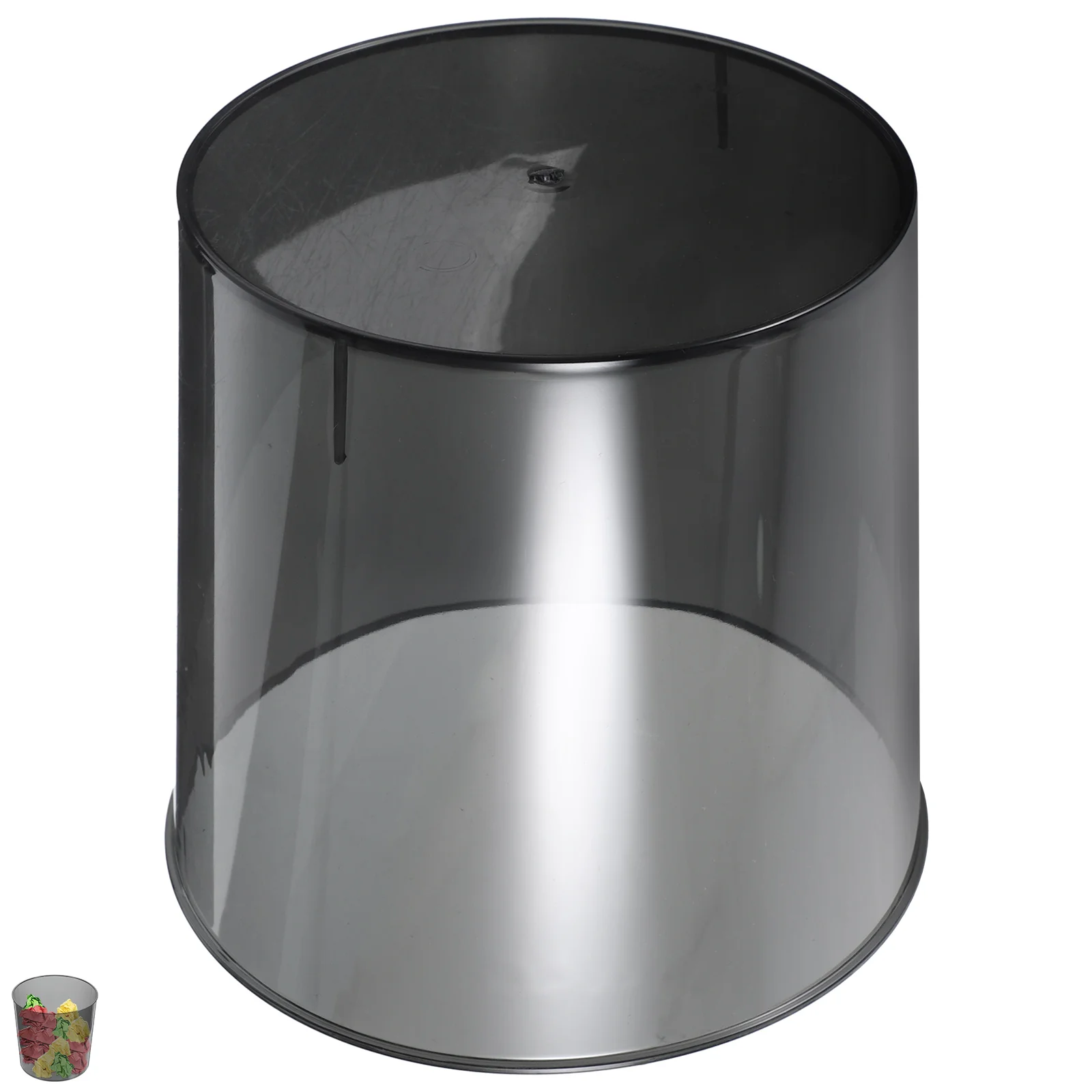 

Fashion Mini Desktop Garbage Can Clear Waste Container Stylish Trash Bin for Home Office Desk