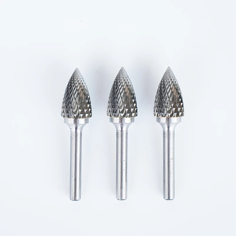 Type B Hard Alloy Rotary File Double Groove Tungsten Steel Grinding Head Polishing Carving Hardware Tool