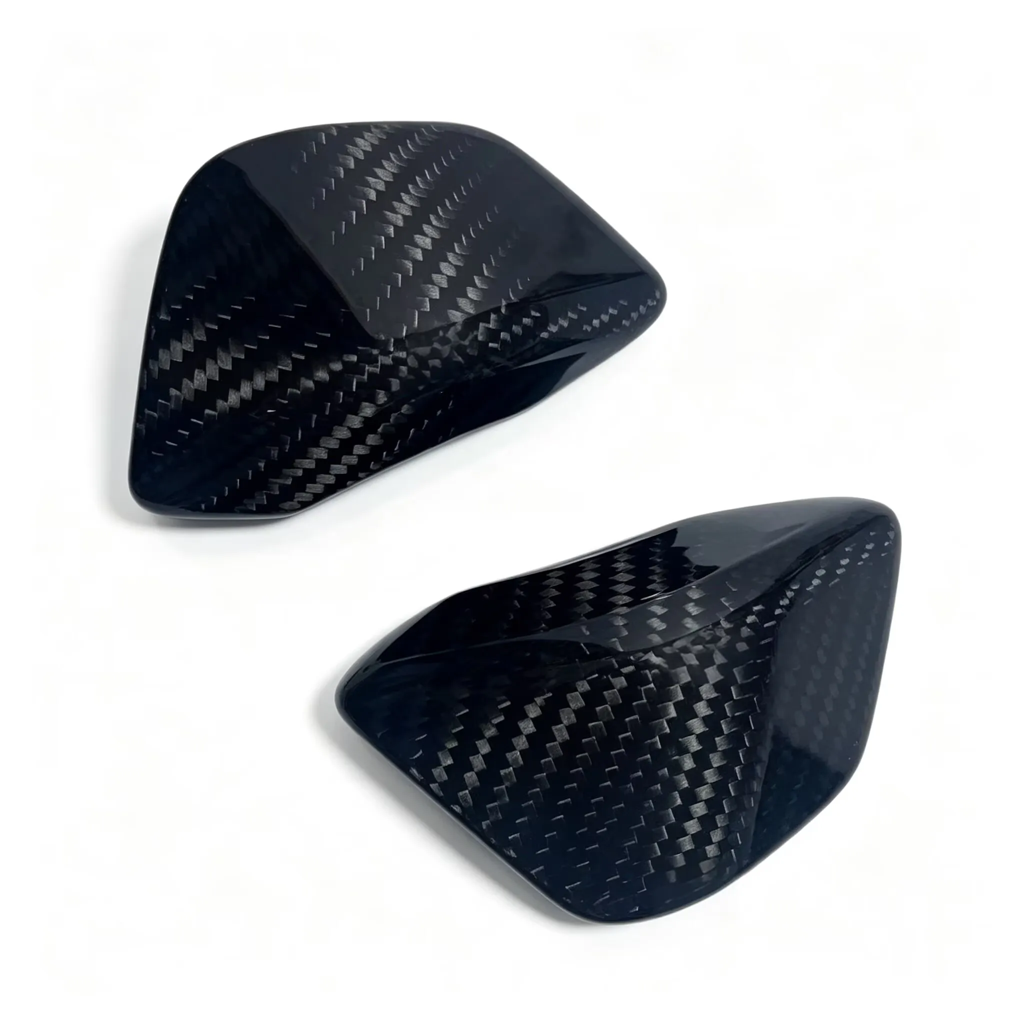 FOR Yamaha YZF R1 2020‑2024 Carbon Fiber Fuel Tank Protection Block Cover Motorcycle Anti-slip Mod Parts