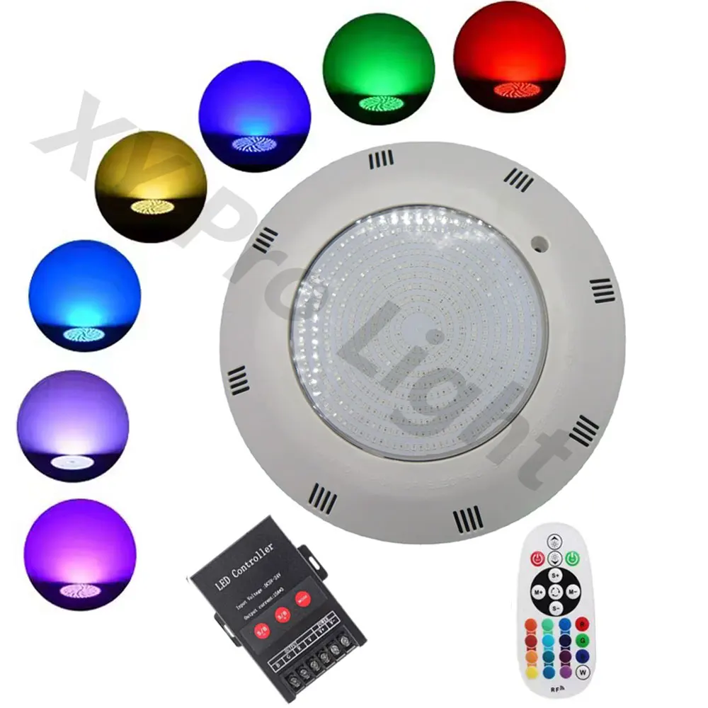 55W RGB LED Swimming Pool Light-IP68 Waterproof,DC12V,Options in 25W,30W,35W,45W-for Outdoor Underwater Lighting,Ponds,Spotlight