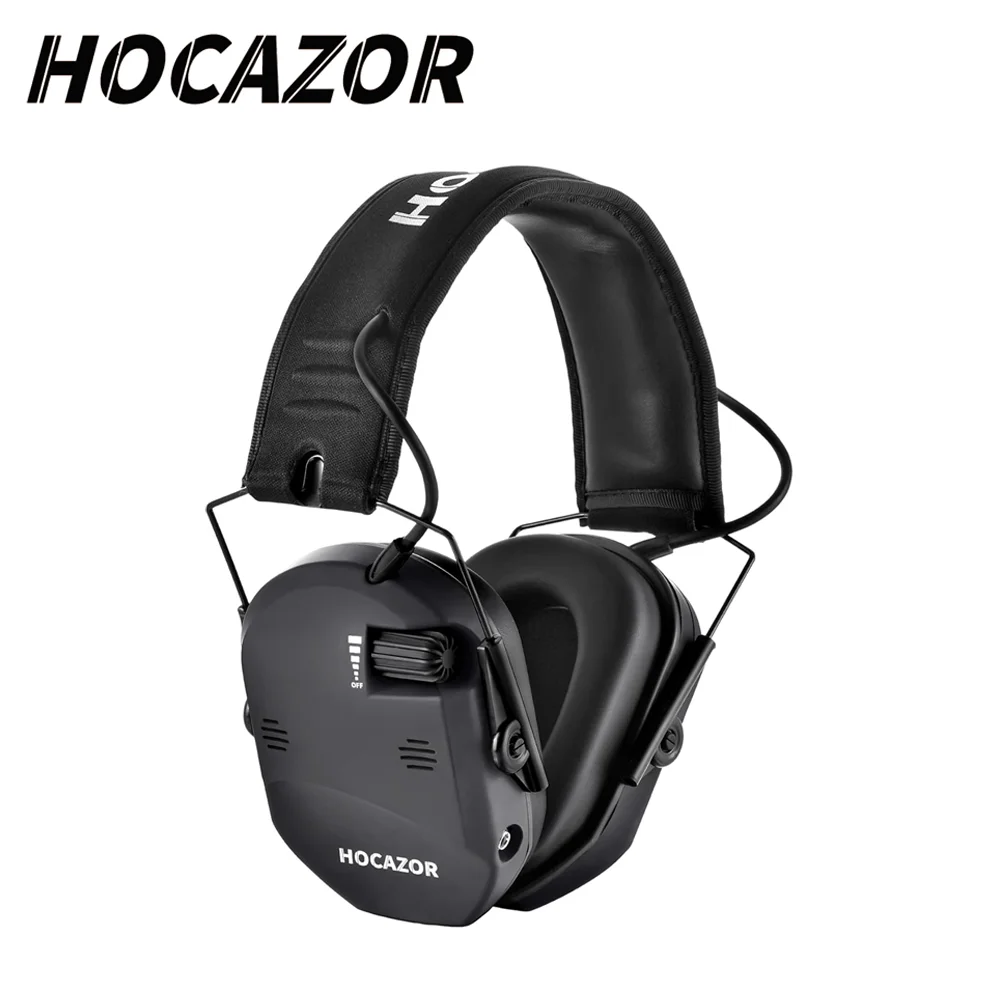 hocazor-ノイズリダクション電子射撃イヤーマフ折りたたみヘッドセット-23db-nrr-6x-増幅セキュリティ保護ヘッドフォン