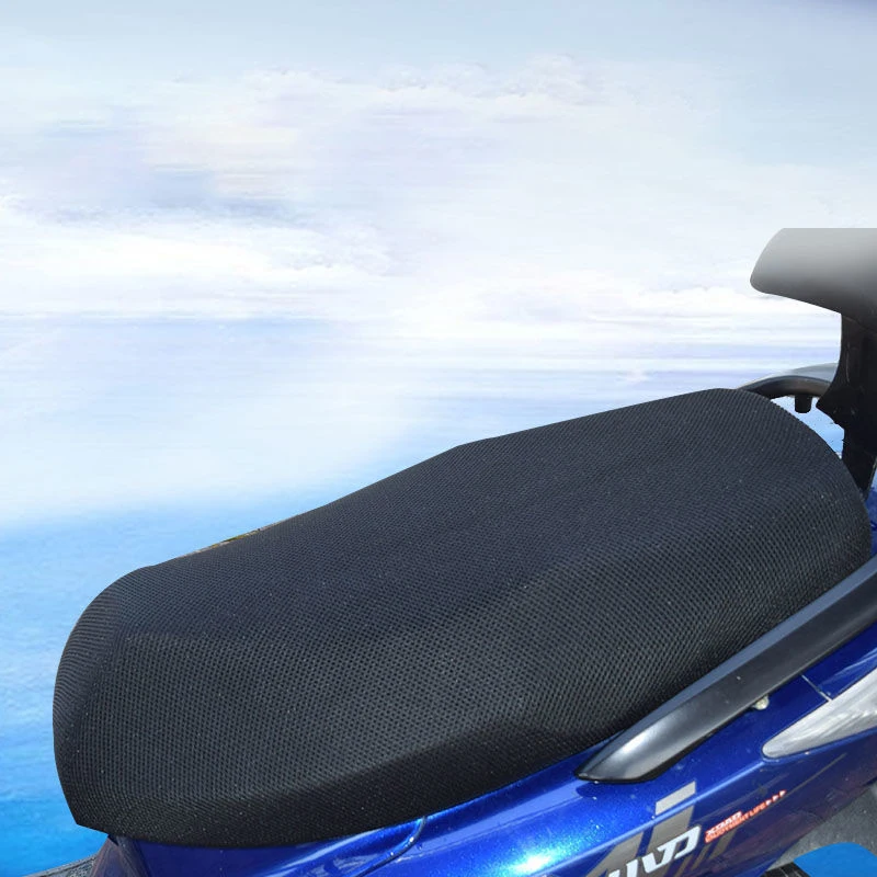غطاء مقعد دراجة نارية شبكي ثلاثي الأبعاد جيد التهوية ، مانع للانزلاق ، وسادة حماية ، شبكة ، بارد ، الصيف ، 1 وسادة #4