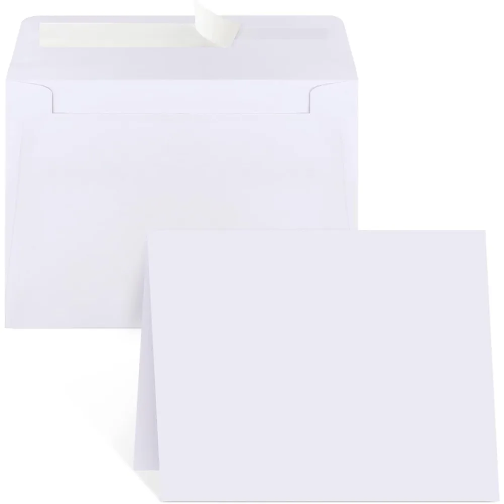

Blank 4x6 Invitation Cards and Envelopes 30 Pack White Cardstock Thank You Greeting Cards for All Occasions DIY Custom Printing