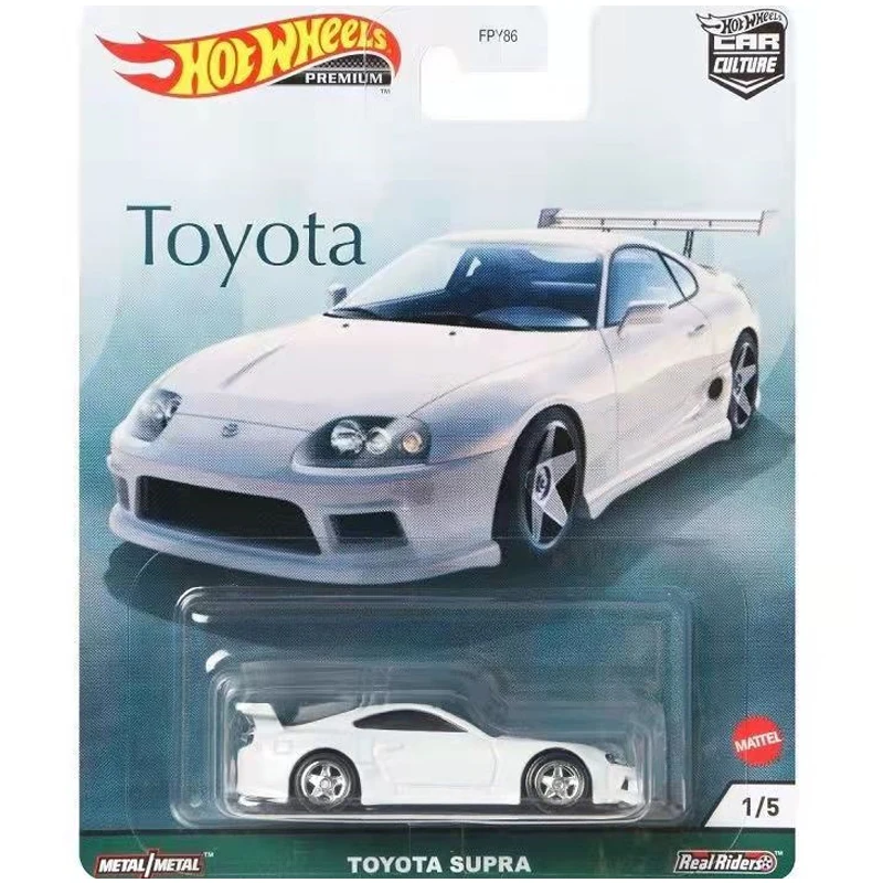 Original Hot Wheels Car Culture Series collezione classica modello di auto in lega Toyota Suit Toys for Boys Iron Bottom gomma Tire Gift