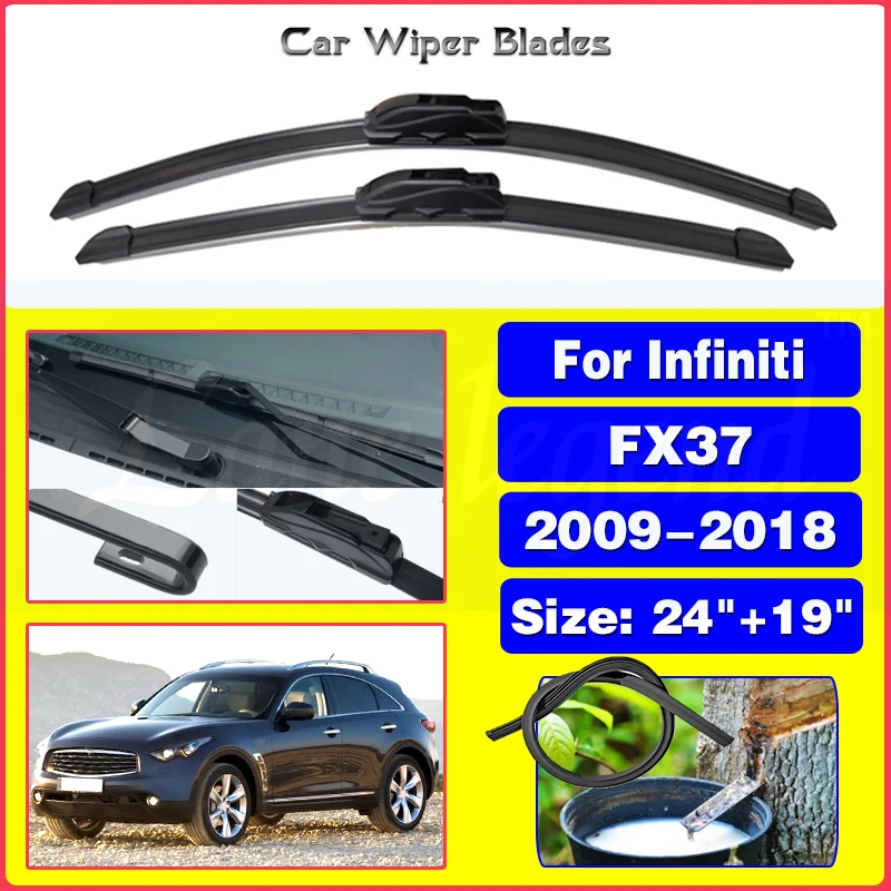 

Щетки стеклоочистителя передние для Infiniti FX37 2009-2018, 24 + 19 дюймов