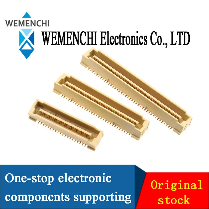 1 pieza conector de placa a placa macho/hembra, paso de 0.8mm, doble fila, SMD, 40P/60P/80P/100P/120P/140 pines, altura 3.7mm/4.6mm 5
