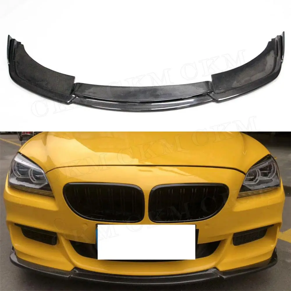 

Carbon Fiber Material Front Lip Chin Spoiler FRP Bumper Covers For BMW 6 Series F06 F12 F13 630 640 650 M Tech Sport 2012 - 2016