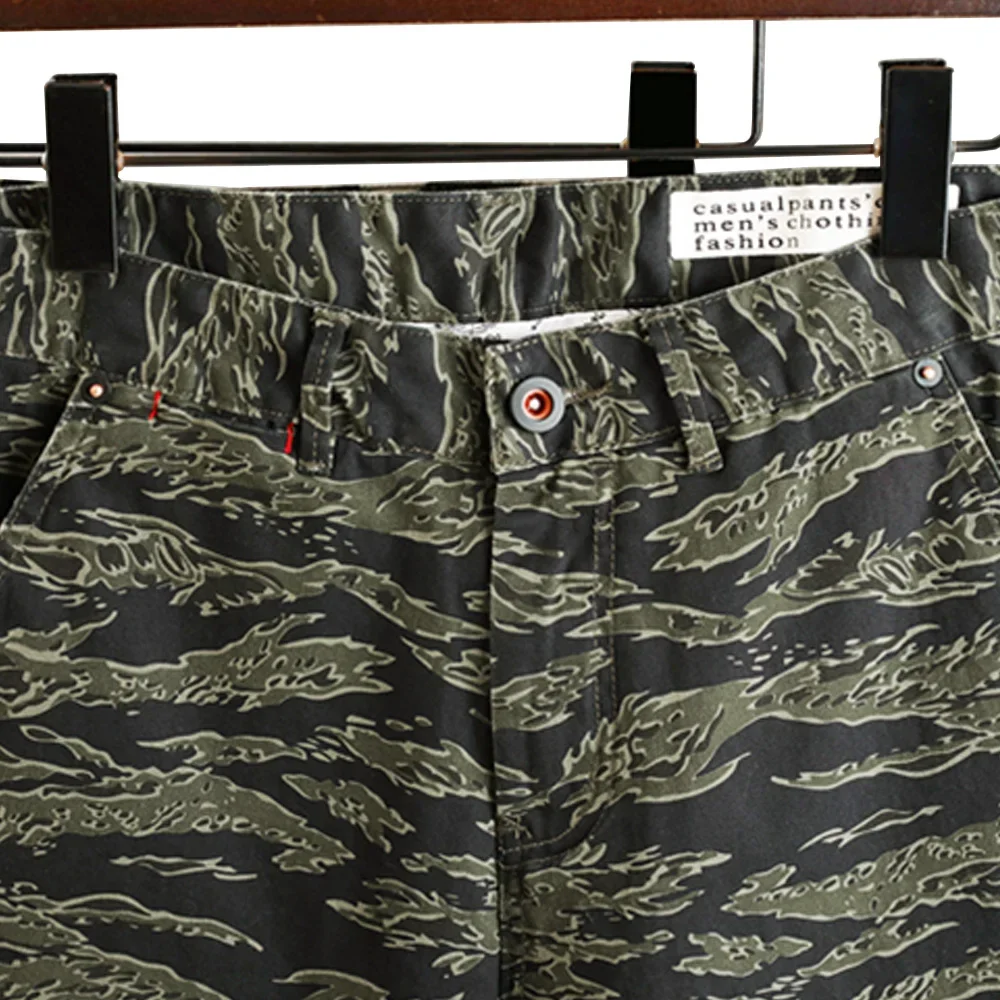 Pantaloncini mimetici tigre della Seconda Guerra Mondiale della Seconda Guerra Mondiale American TCU Mezzi pantaloni da esterno Retro WW2 Uniforme