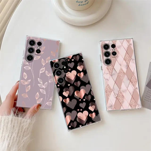 Etui na telefon Samsung S24 S23 Ultra S22 S20 Plus S21 FE Clear Cases Cover Galaxy S24Ultra Fundas