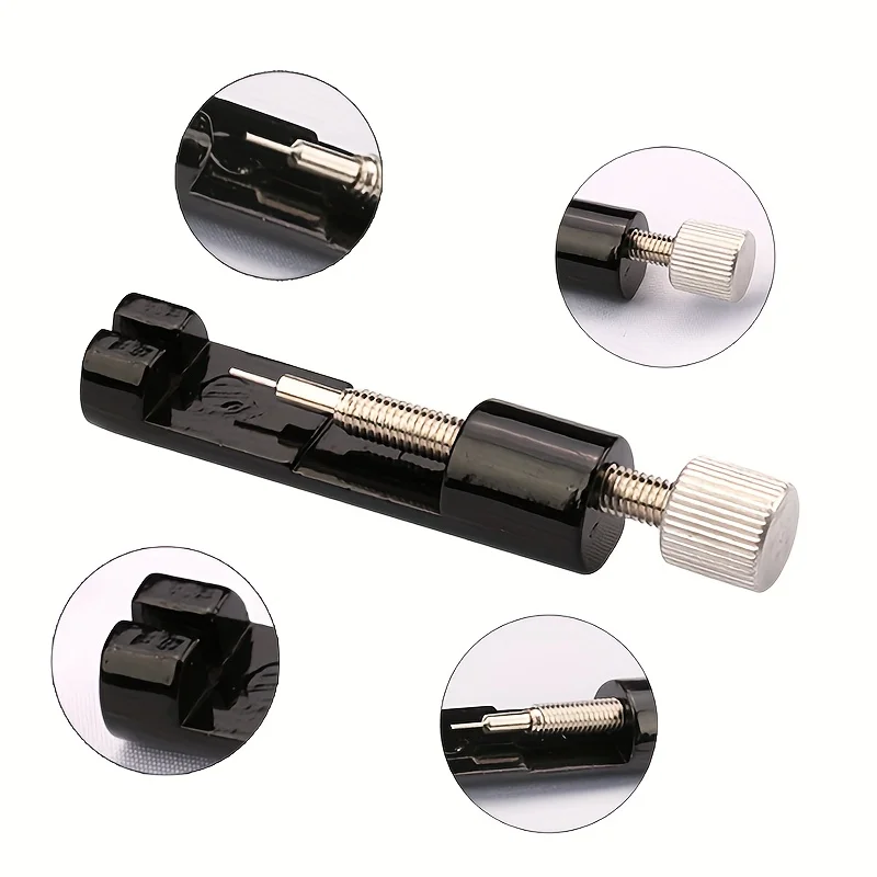 Herramienta de reparación y instalación de medidor removedor de correa de Metal, ajustador de medidor, modificación de longitud, herramienta de desmontaje de cadena de reloj de acero