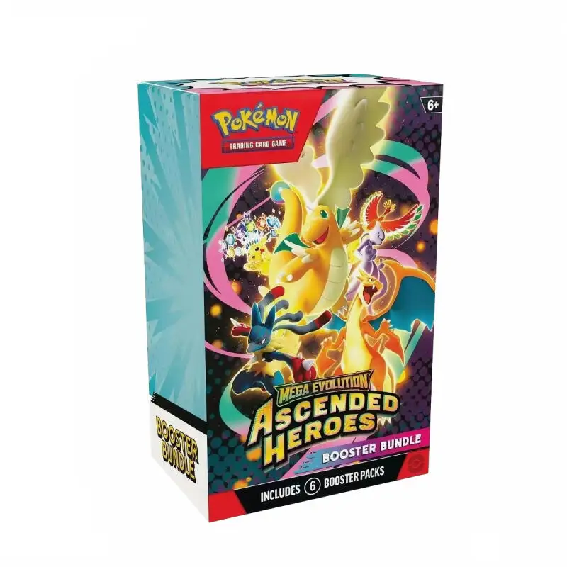 Nouveau Pack Booster Ascended Heroes Cartes à Collectionner Officielles Pikachu Cartes Rares de Collection Cadeau pour Fans Fournitures de Jeu