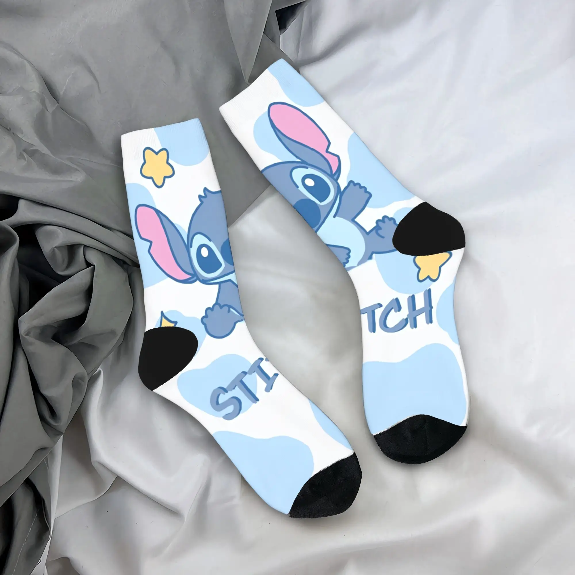 

Новые мужские носки Crazy Stitch, милые носки с героями мультфильмов, спортивные женские носки из полиэстера, весна-лето, осень-зима