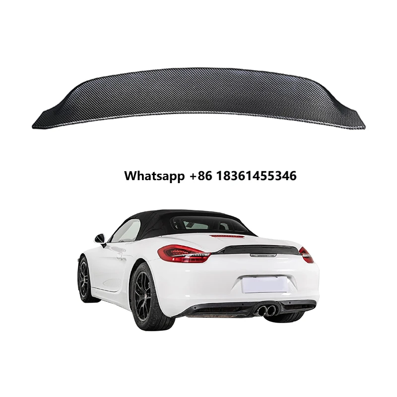 

For 981 2014-2016 Cayman Car Modification Upgrade Spyder RS Dry Carbon Rear Spoiler