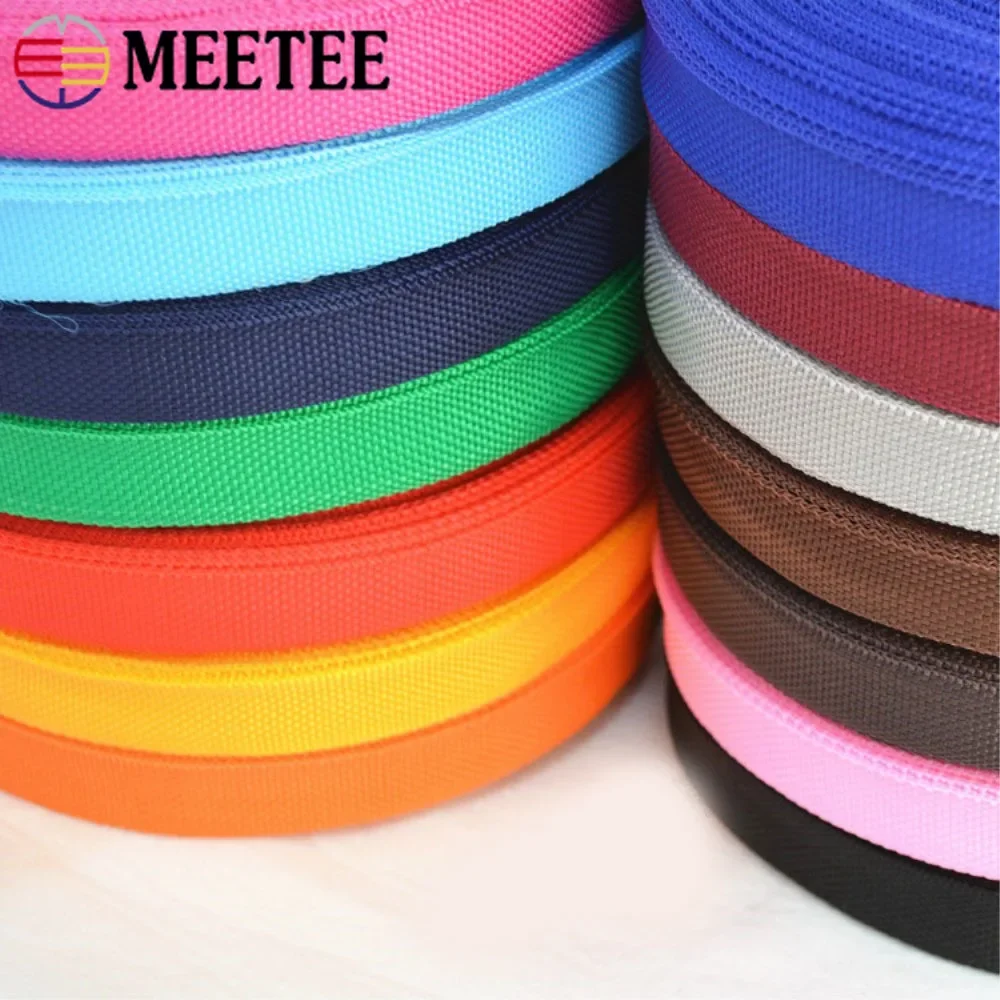 100Yards 20mm Webbing Ribbons for Strap Backpack Belt Band Webbings Tape Dog Collar Bag Garments Bias Binding DIY Accessories