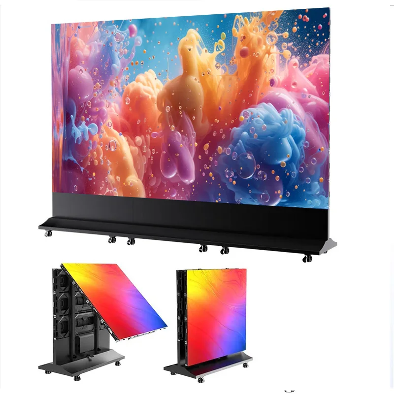 Floor Standing Foldable Led Poster Screen P2 P2.5 Advertising Indoor Outdoor LED Poster Display For Shop Mall