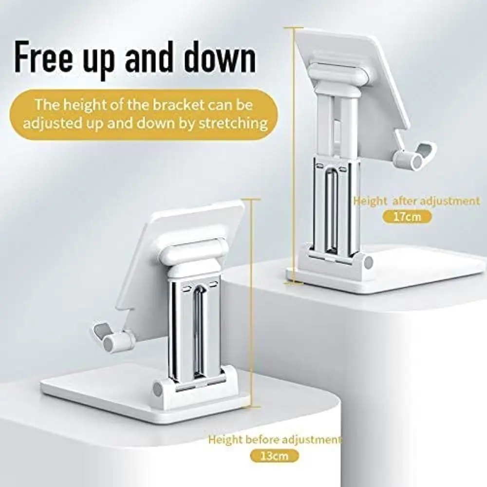 حامل الهاتف الخليوي، حامل هاتف قابل للطي قابل للتعديل بارتفاع الزاوية للمكتب، حامل هاتف سميك صديق للهاتف المحمول