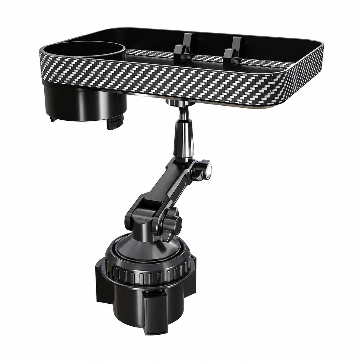 Car Rotating Storage Rack, Multi-Function Car Organizer Tray, 360° Adjustable Interior Storage Shelf