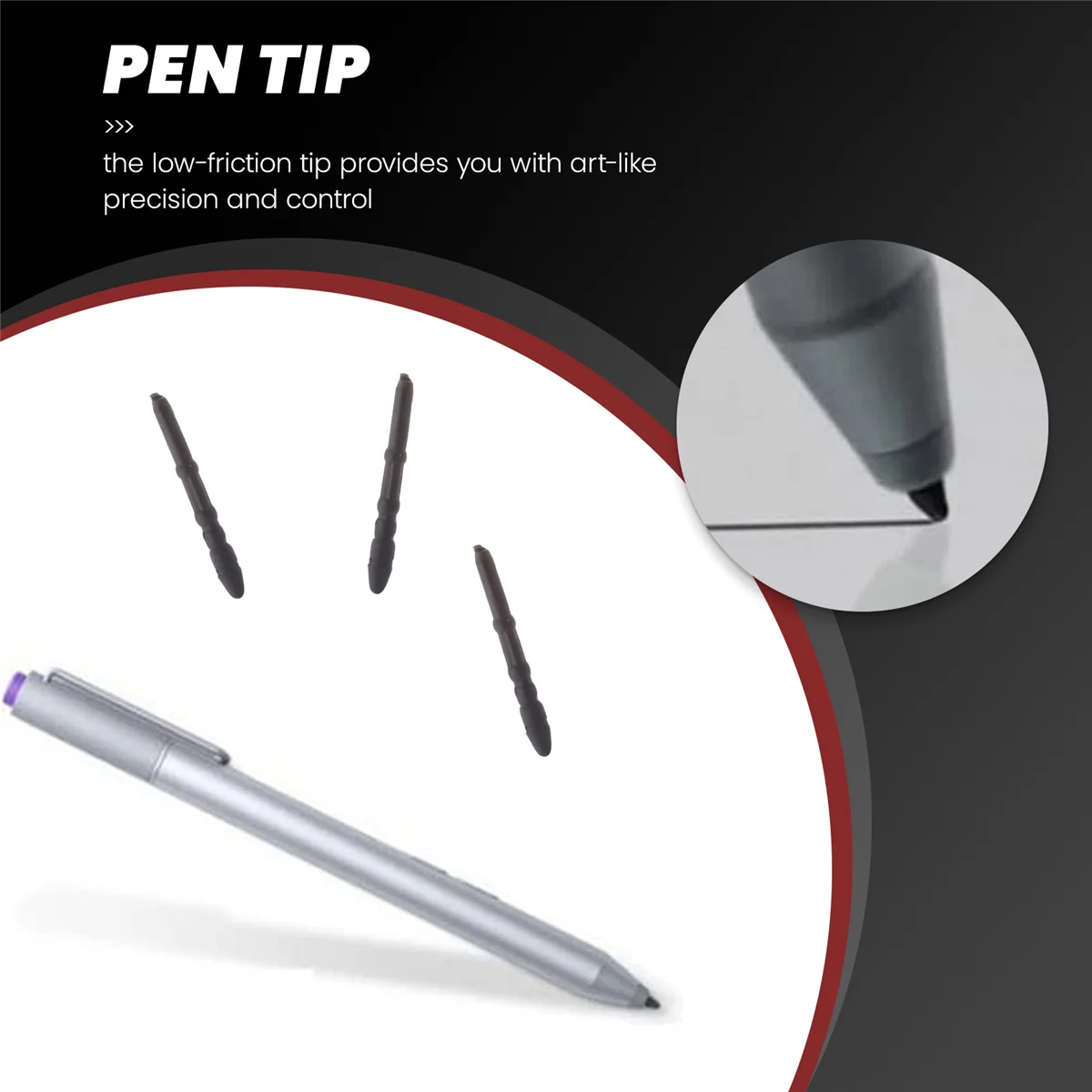 Available 3 Pack for Surface Pro 3 Pen Tip 3Pcs Replacement Tips Refill for Surface Pro 3 Contact Stylus Pen