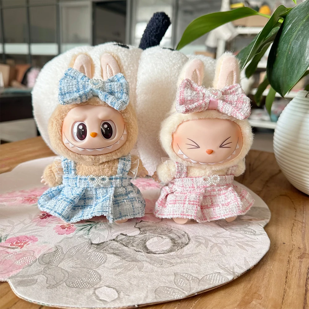 Labubu Cute Doll Clothes Outfit Akcesoria Klasyczny zestaw sukienek dla 17CM Labubu V2 Mini Dolls Odzież Dziewczyna Prezent dla dziecka