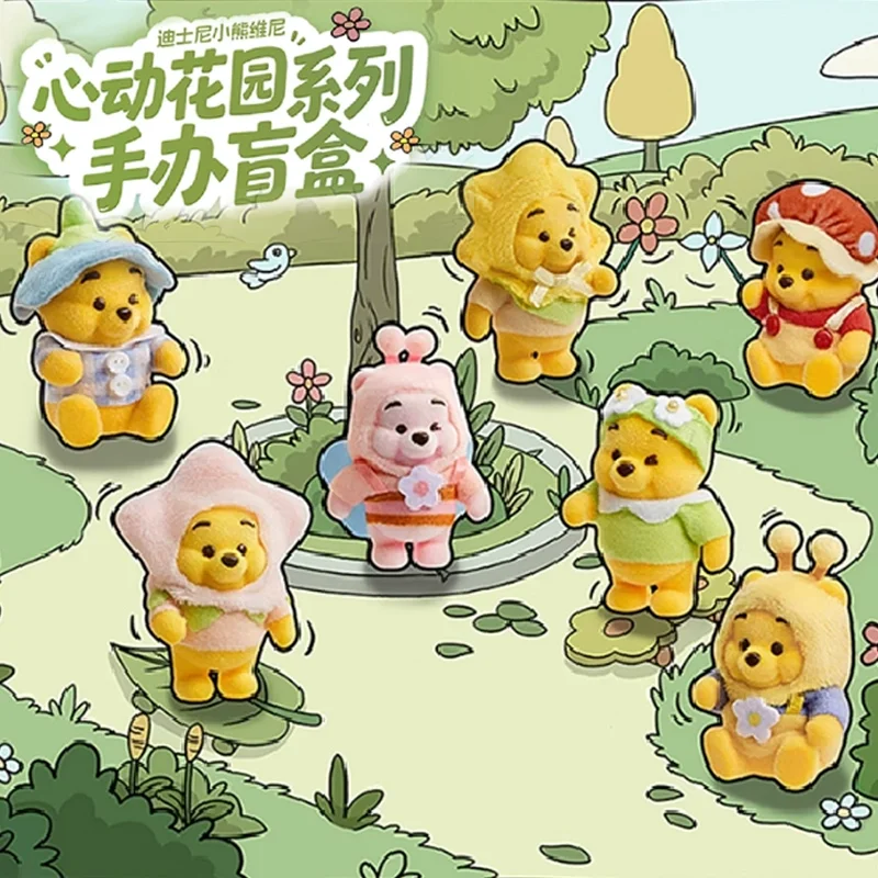 

Genuine Disney Winnie The Pooh Heart Garden Series Figure Blind Box Doll Ornaments Trend Toys Children'S Birthday Gift