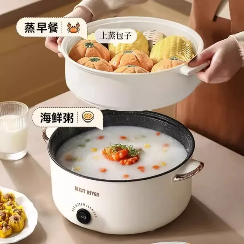 وعاء تسخين كهربائي ألماني أوتوماتيكي 220 فولت، طباخ متعدد غير لاصق، تبخير، قلي، طهي BDW