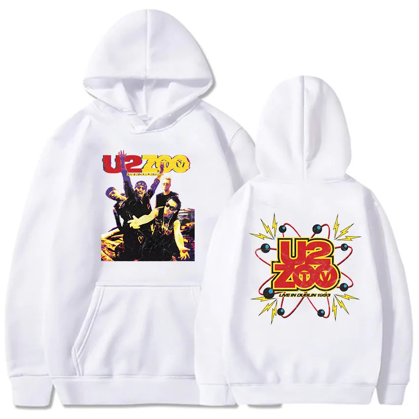 Heavy Mental Women Hoodies Rock Band U2 ZOO Hip Hop Streetwear Sweatshirts Sudaderas Para Mujer Winter Hooded Graphic Pullovers