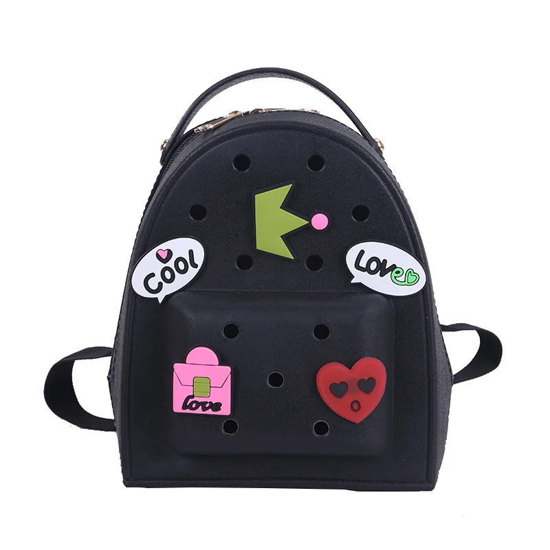 Mochila de sílica gel infantil, saco de desenhos animados DIY para escola, saco para crianças, mochila para crianças, mochila escolar infantil