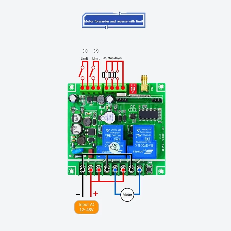 High Quality Lift Master Motor Garage Wireless Remote Control Switch Module 315/433Mhz Two Way ASK Modulation Method
