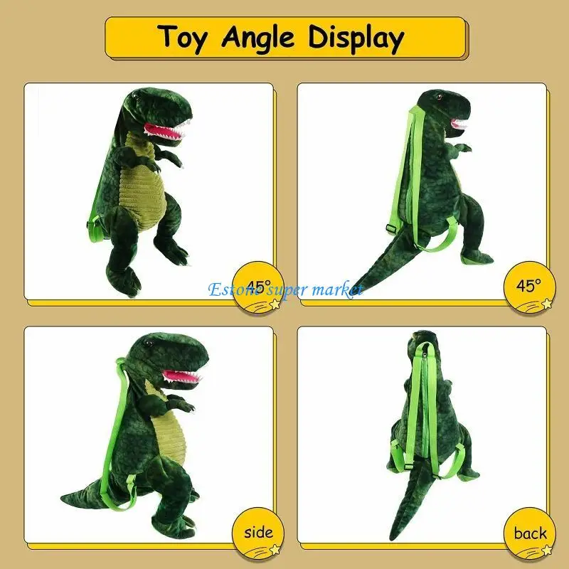 090B dzieci Mini torba na ramię Mini torba zabawka do przedszkola dla dzieci w wieku 3-8 lat dinozaur dla lalki delikatne