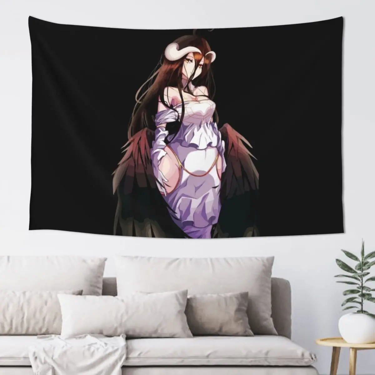 

Albedo Anime Waifu Tapestry Korean Room Decor Carpet On The Wall Wallpapers Home Decor Room Decor Tapestry
