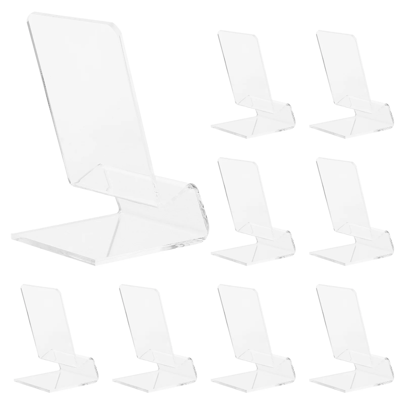 

10 Pcs Display Shelves Stand Phone Desk Acrylic for Accessories Bracket Women Work