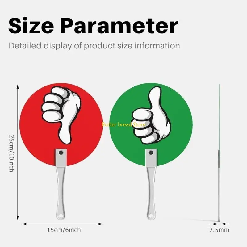 W89C 10 PCS/SET CLASSROOM 투표 패들 진정한 거짓 패들 엄지 손가락 엄지 손가락 아래 강의실 튜닝 패들 예 예 아니오 패들