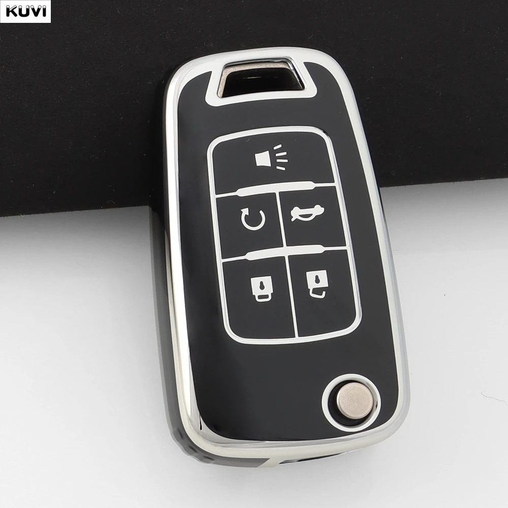 2 3 4 5 BTN TPU Car Key Case Cover Shell For Buick/Opel For Chevrolet Cruze Epica Lova Camaro Impala Aveo Malibu Sail Orlando view 3