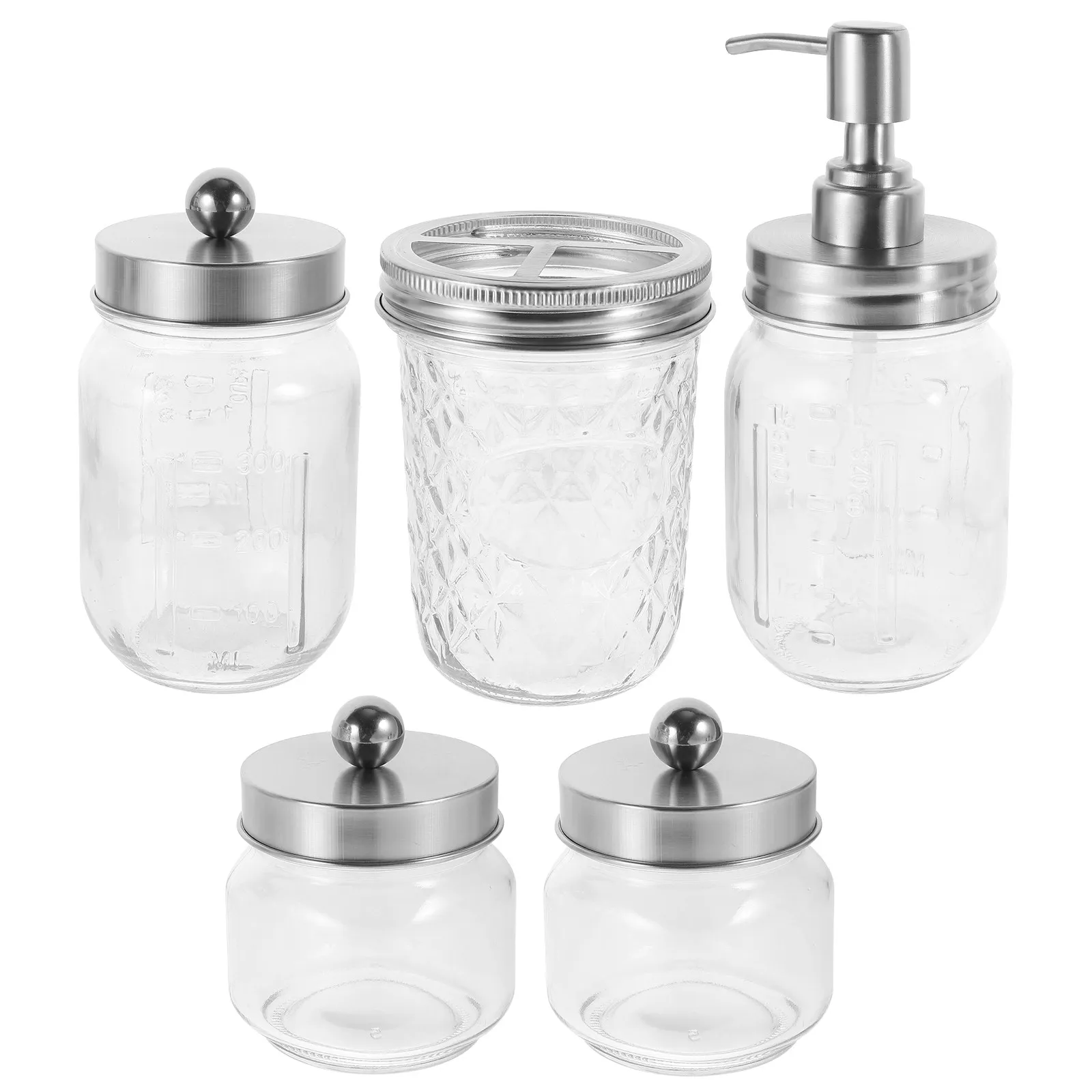 

Набор стильных аксессуаров для ванной комнаты: портативный дозатор для пенного мыла, держатель для зубных щеток, ватные палочки