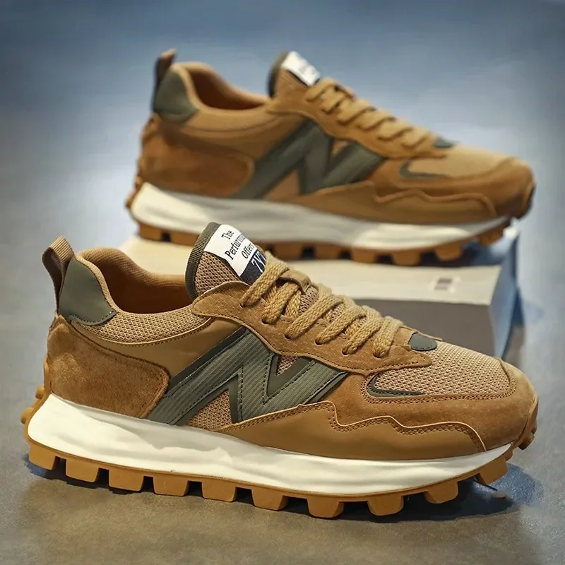 أحذية الجري الرجالية، شبكة قابلة للتنفس، زيادة ربيع الخريف، أحذية رياضية كاجوال، نعل خارجي مطاطي، نعل داخلي من البولي يوريثان، أحذية للبالغين #4