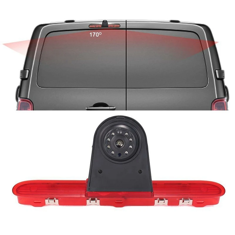 Car Reverse Camera Brake Light Black & Red ABS For Citroen Toyota Proace Peugeot