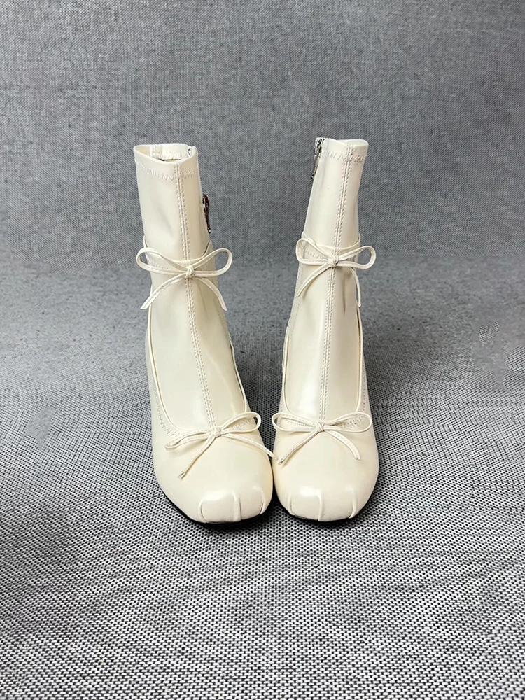 bottes-de-ballet-en-cuir-elastique-pour-femmes-bottes-ort-a-nœud-papillon-en-cuir-veritable-bottes-extensibles-a-fermeture-eclair-laterale-rondes-francaises