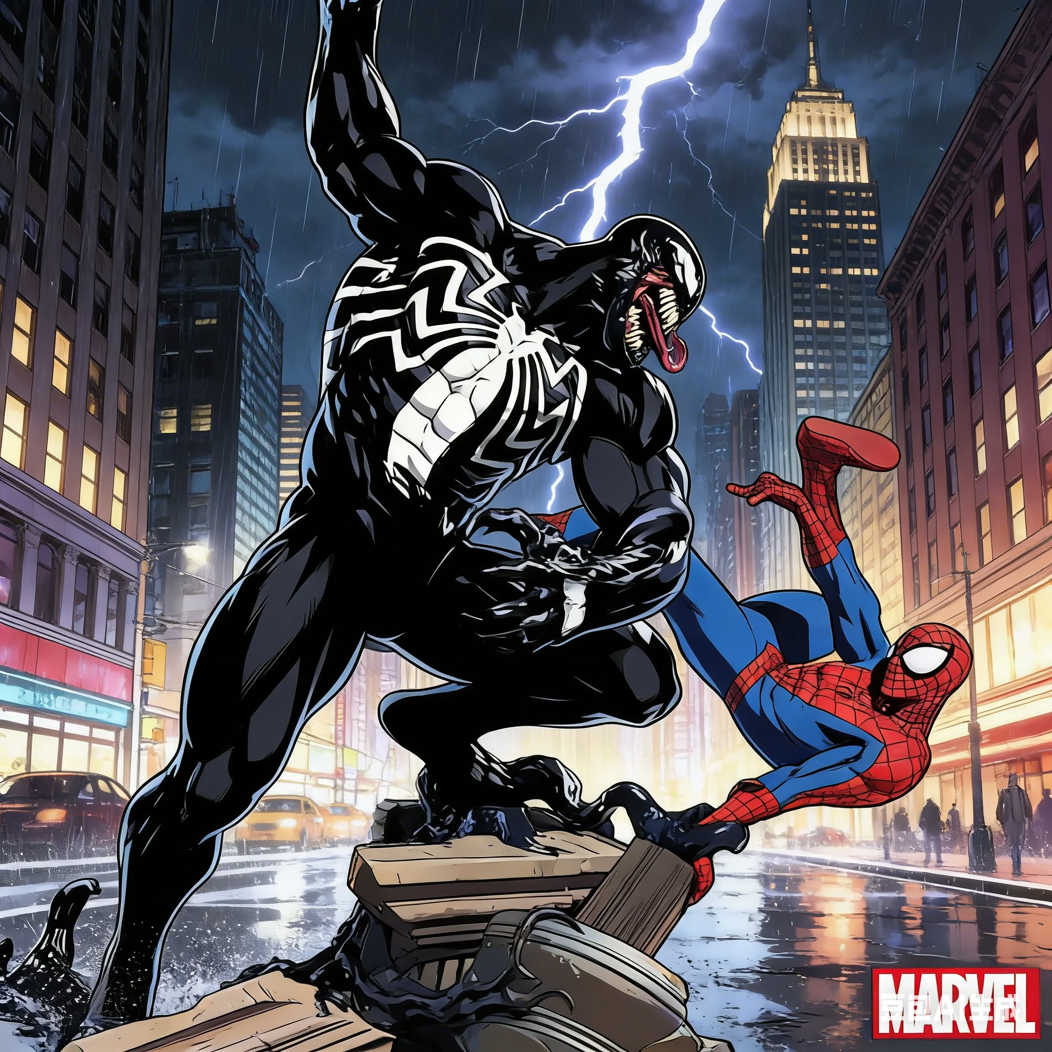 

Marvel Spider Man Venom Figure Model Statue Collectible Action Pose Desktop Decor Gift for Fans and Collectors