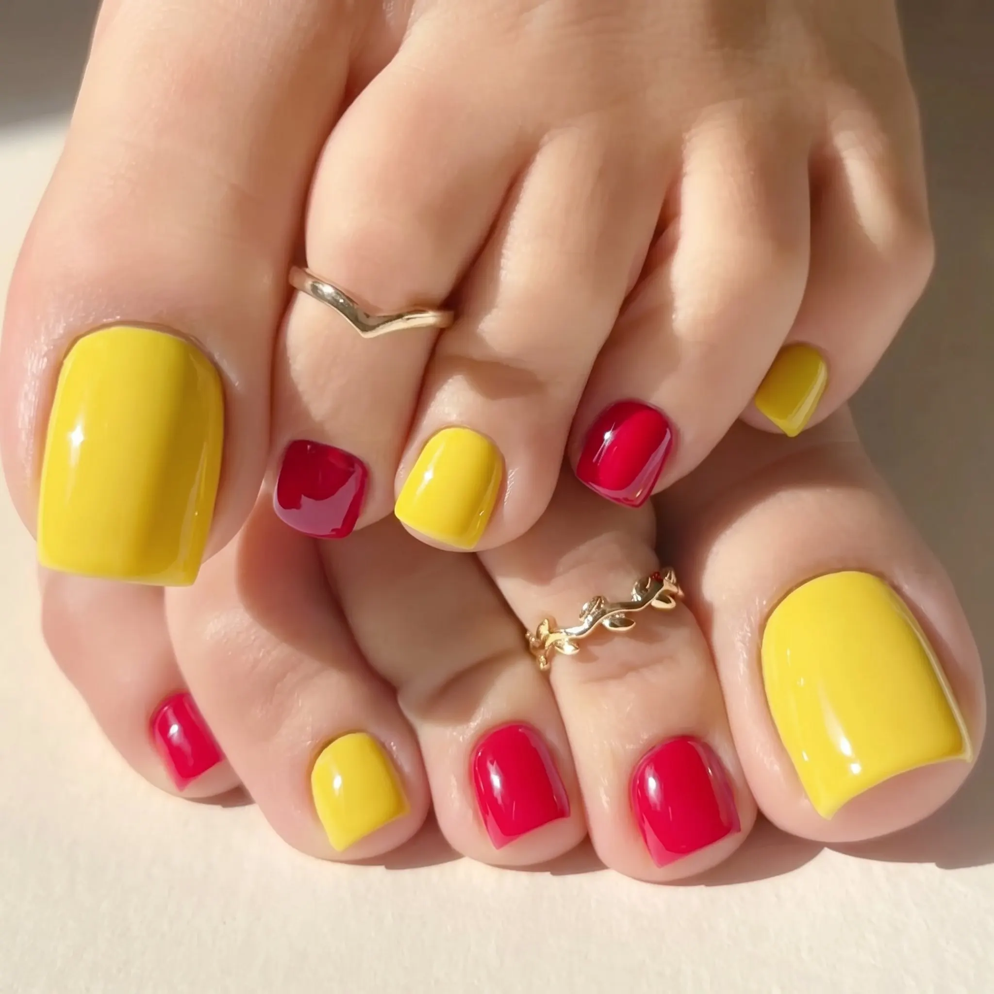 Hassleless 2Pcs Red and Yellow Nail Gel Polish Set, 2-Pack, Bright and Vibrant Colors, Eye-Catching and Skin-Brightening, Suitable for Both Hand and Foot Manicures, the First Choice for DIY Home Manicures, Fashionable Nail Gel, Popular Nail Colors, Suitable for Personal Use and as a Gift