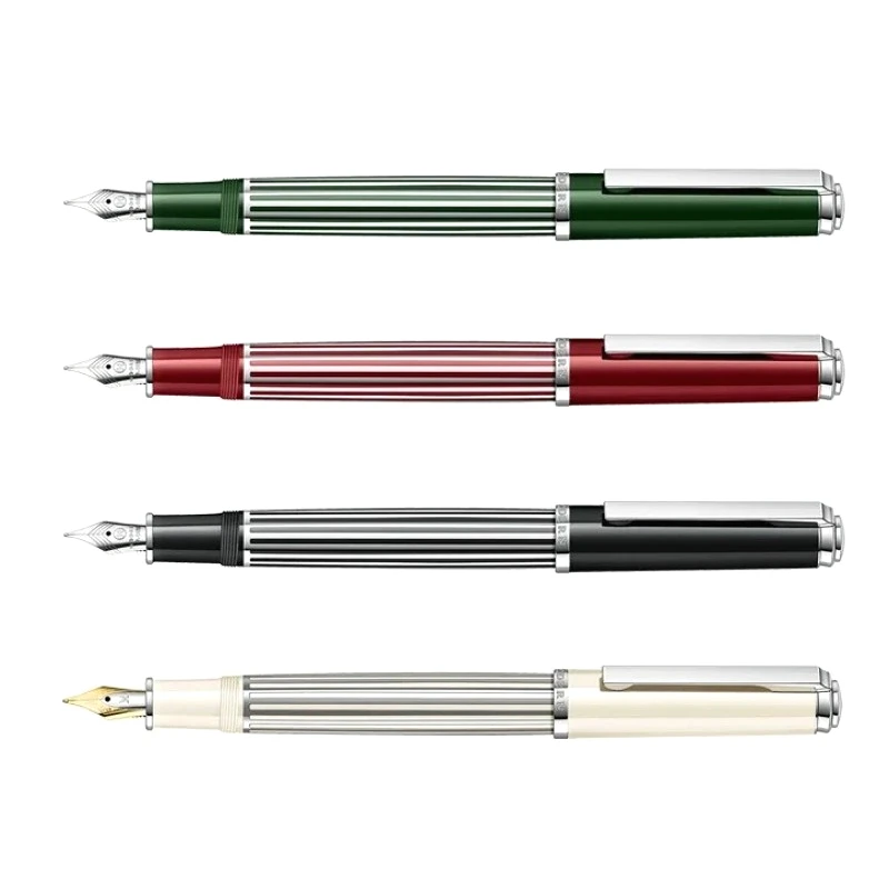 

New MODERN M6100 Streamline Metal Fountain Pen EF/F/M 0.38/0.5/0.7mm Nib Pen Pocket Design Portable Ink Pen High-end Stationery