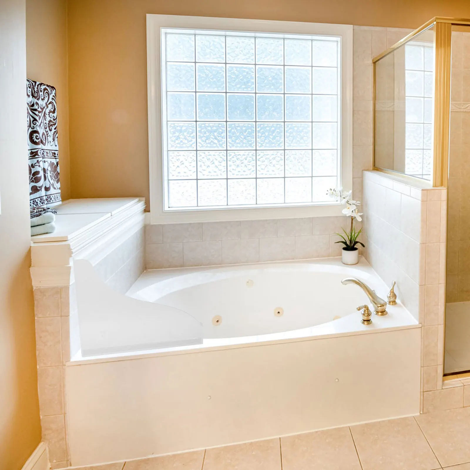 

2Pcs Bathtub Splash Acrylic Bathroom Splashing Guards Shower Dripping Bathtub Sink Guard Bath Tub Splashing Guard