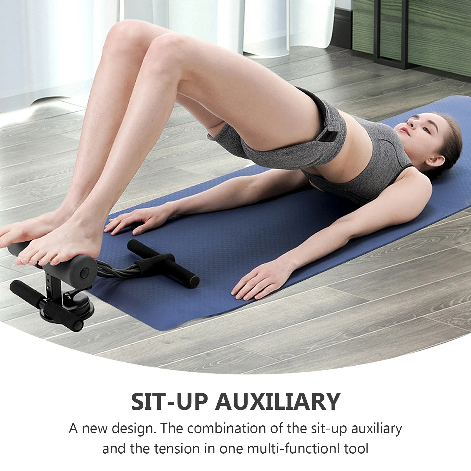 قابل للتعديل الجلوس مساعدة سميكة الربيع التمارين ل Ab تدريب العضلات تجريب أجهزة لياقة بدنية محمولة صالة الألعاب الرياضية المنزلية