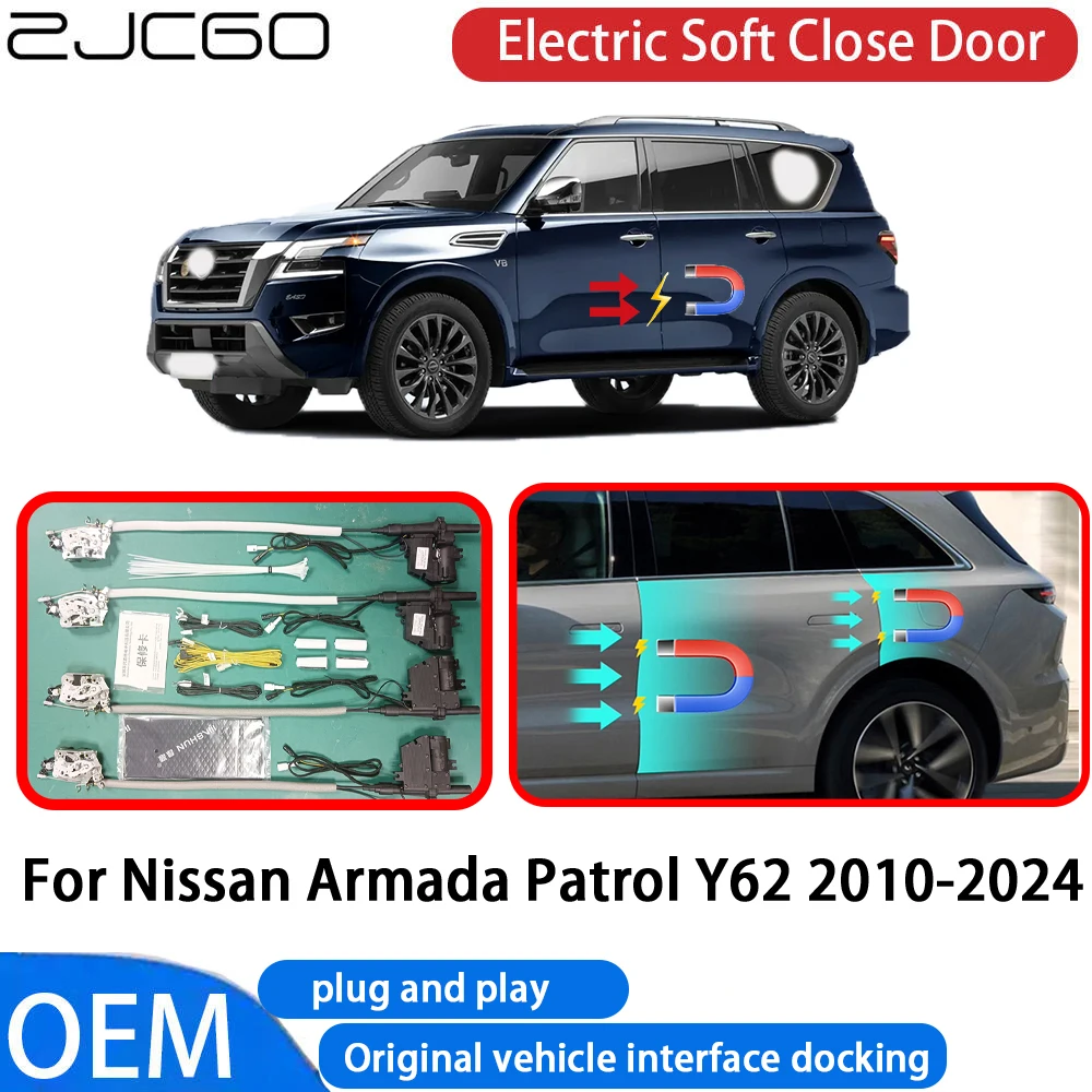 

for Nissan Armada Patrol Y62 2010-2024 Car Automatic Electric Soft Close Door Closer System OEM Plug and Play Comfort Closing