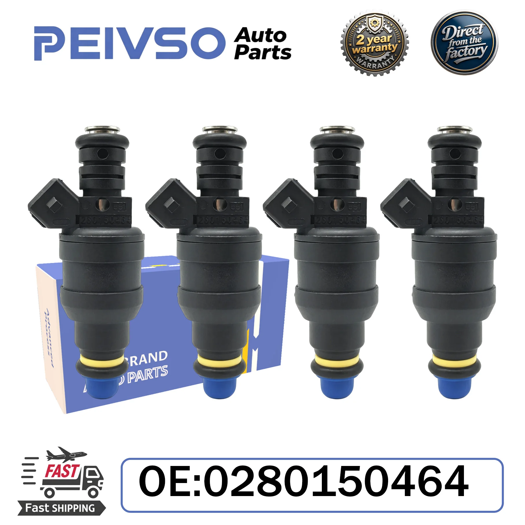 PEIVSO 4pcs 0280150464 06A906031 Fuel Injectors For VW Skoda Golf Octavia 1.8T 20V Auto Parts
