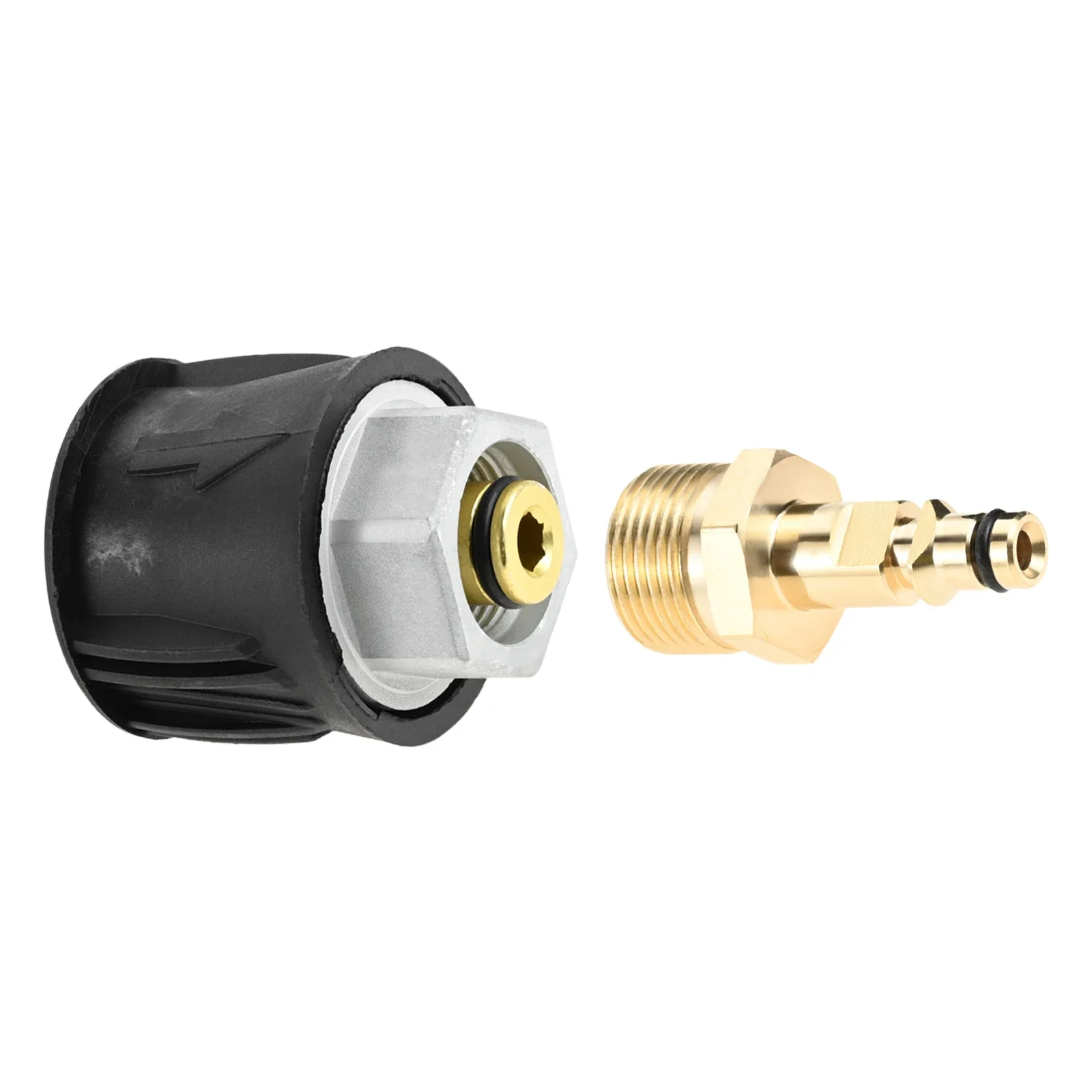 

Brass High Pressure Washer Quick Connect Adapter M22 14mm Water Hose Quick Release Convert Connector for Karcher K2-K7 Series