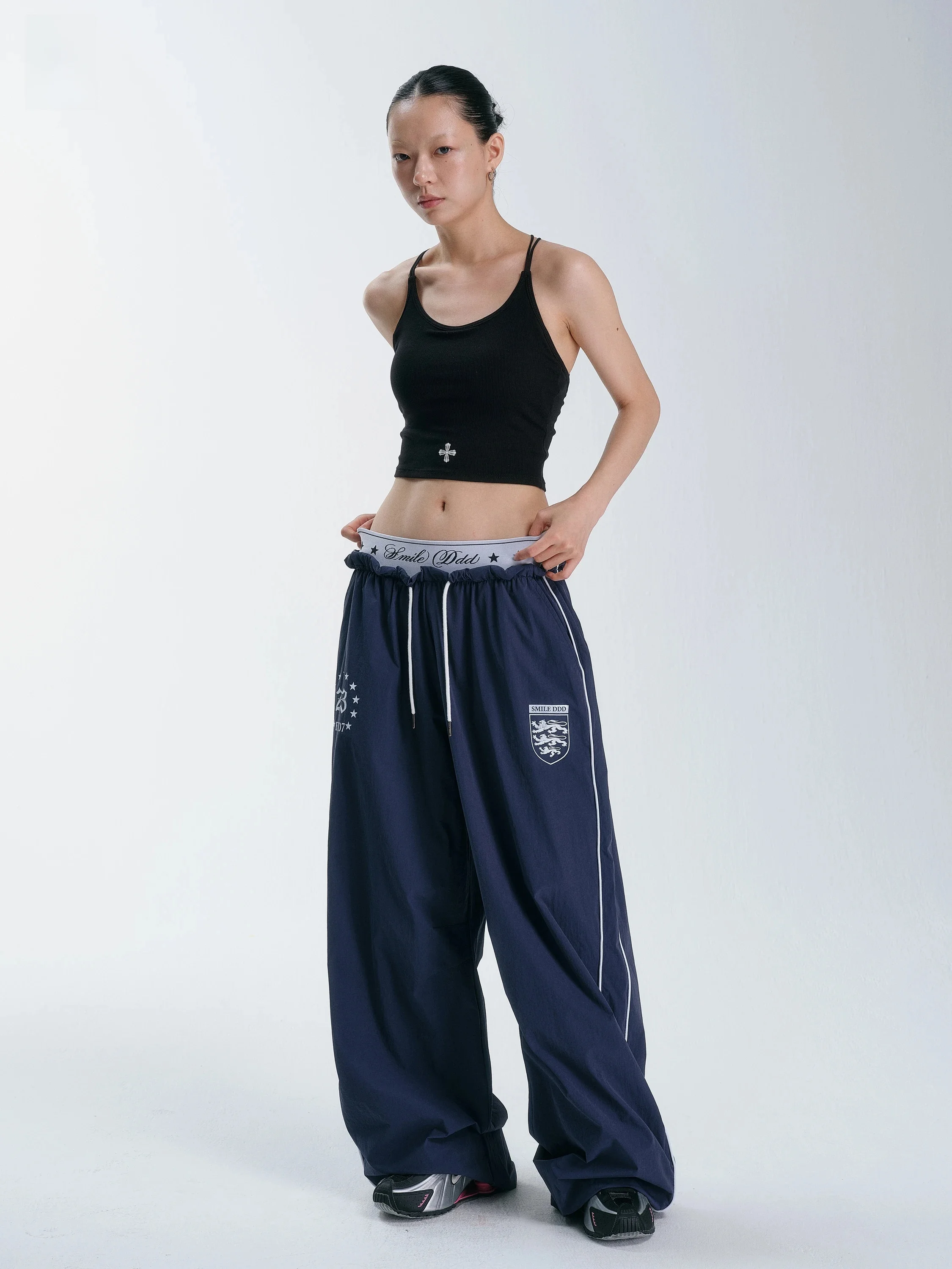 Quick Dry Elevate Waist Sports Jazz Dance Double Waist Head Fashion Workwear Pants for Women by SMILE DDD Brand