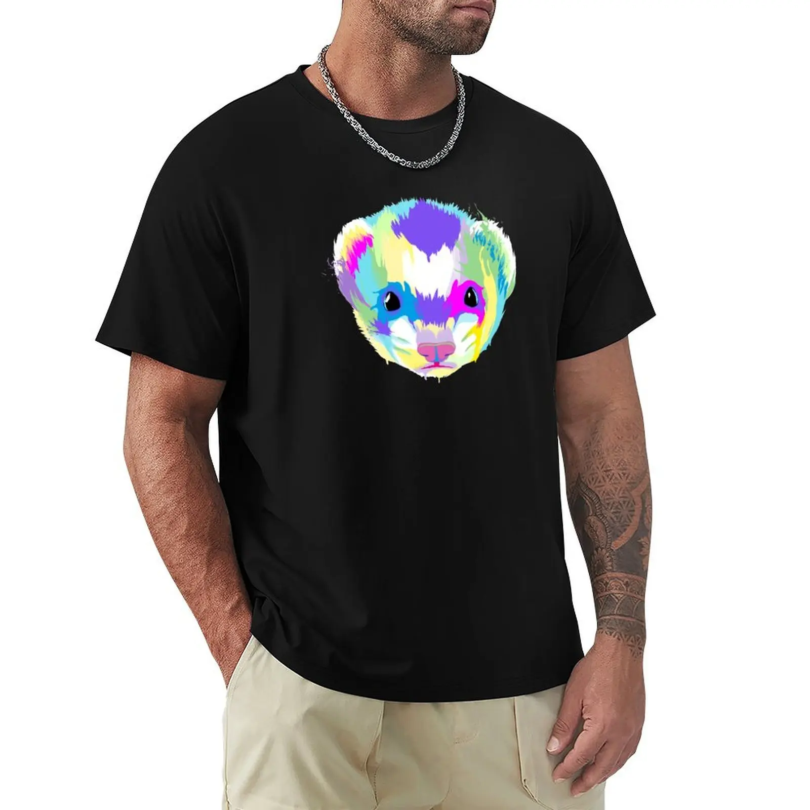 Splash Ferret T-Shirt t shirts for man slim fit T-Shirt