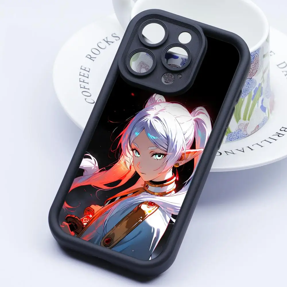

Sousou no Frieren Thicken TPU Mobile Phone Case for iPhone 17 16 15 14 13 12 11 Air Pro Max Plus Colorful Cover